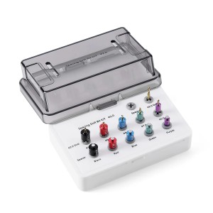 Dental Implantat Bohrschablonen Set Positionierung mit Abstand Bohrer Sterilisationsbox