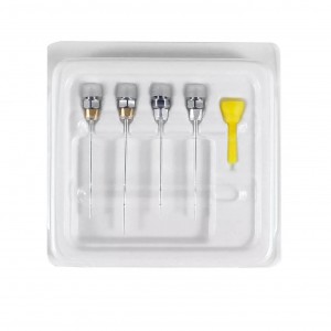 4-teiliges Guttapercha Injektionsnadeln Set kompatibel mit Woodpecker Fi-G Endo Obturation System