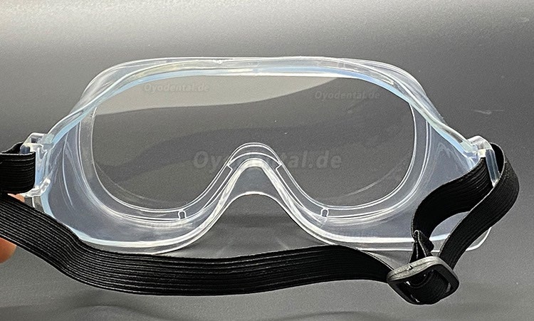 5-teilige medizinische Schutzbrille Spritzschutz mit klaren Antibeschlaggläsern blockiert fliegenden Speichel und Staub