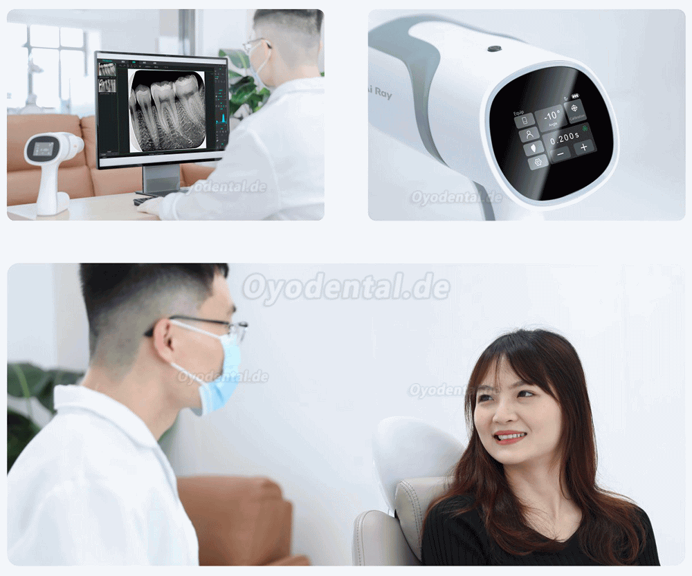 Woodpecker Ai Ray Touch-Screen Tragbares Dental-Röntgengerät Konstante DC-Hochfrequenz