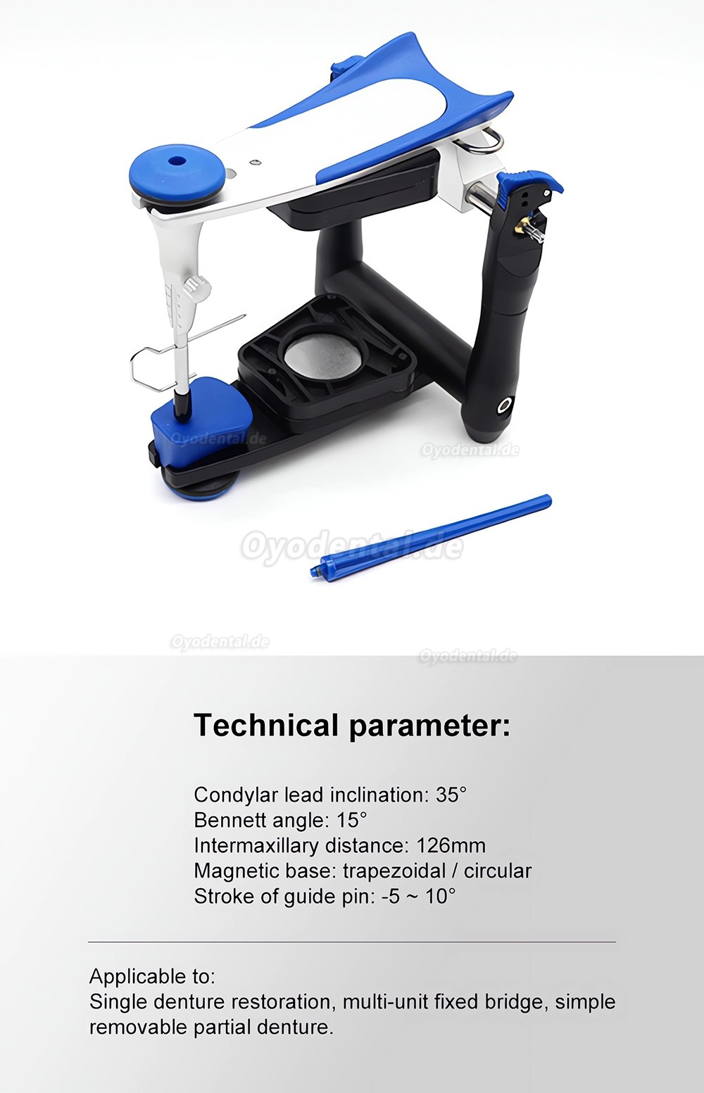 Dentallabor Artikulator BN Durchschnittswert-Artikulator