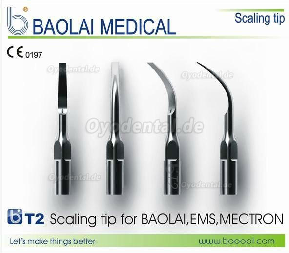 3Stück Baola® T2 UltraschallScaler SpitzenKompatibel mit EMS/Woodpecker