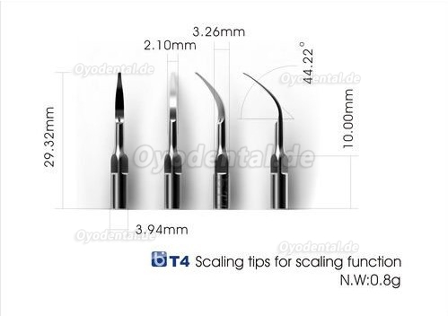 3Stück Baola® T4 Dental Ultraschall Scaler SpitzenKompatibel mit EMS/Woodpecker