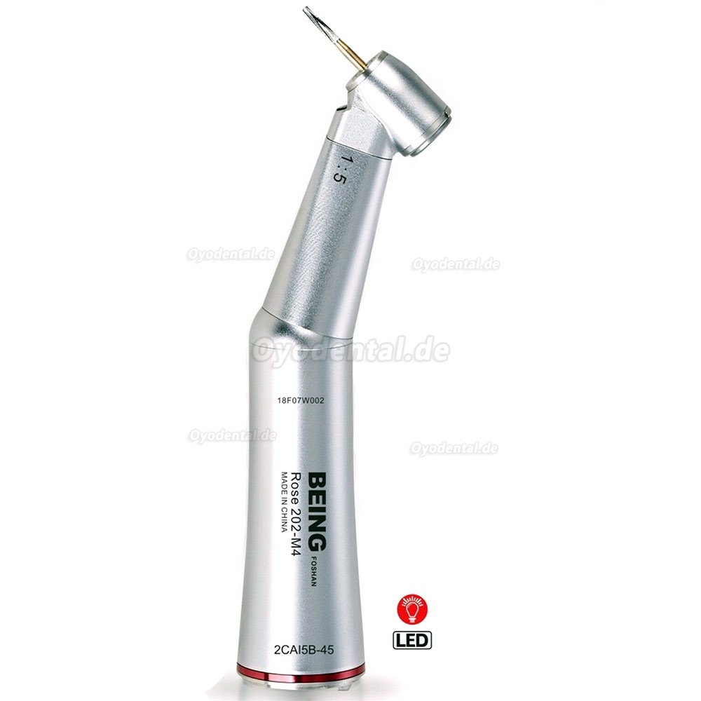BEING 45°Dental 1:5 Glasfaser Rotes Winkelstück Zahnarzt LED Chirurgische Handstück BEING 45°Dental 1:5 Glasfaser Rotes Winkelstück Zahnarzt LED Chirurgische Handstück