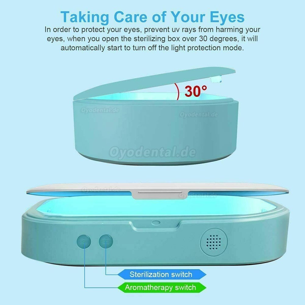 UV Cell Phone Sterilizer Box aromatherapy Sanitizer Disinfection Box Phone Soap