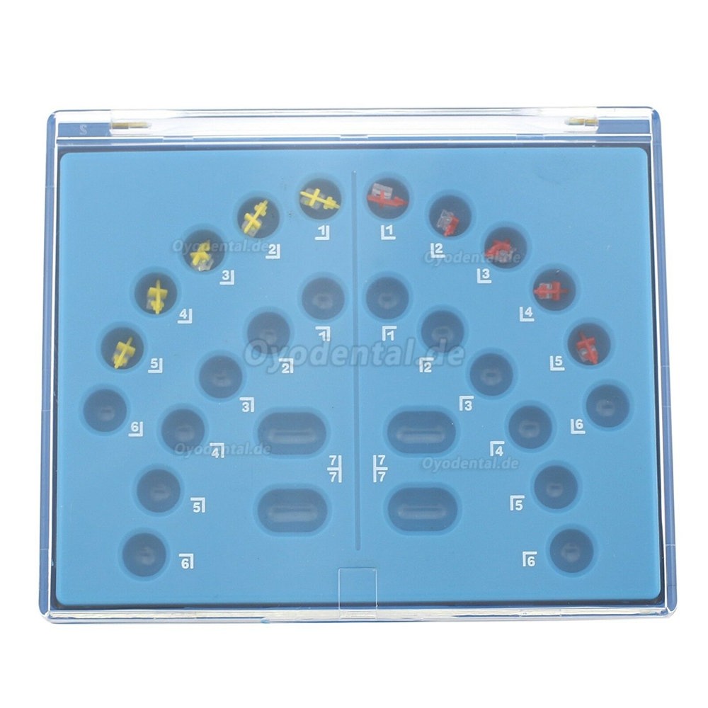 Dental Orthodontic Sapphire Brackets Clear Ceramic Braces Roth 022 3 Upper HUBIT