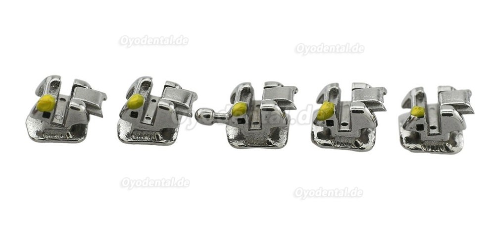 Dental selbstligierende Meta-Brackets Zahnspangen Bukkalröhrchen 1. 2. Molar & Werkzeug Standarddrehmoment MBT 022 3