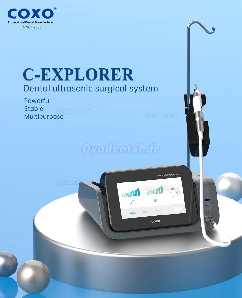 YUSENDENT COXO C-Explorer Dentale Piezochirurgie-Einheit Piezo-Ultrachirurgie-Chirurgiesystem Touchscreen