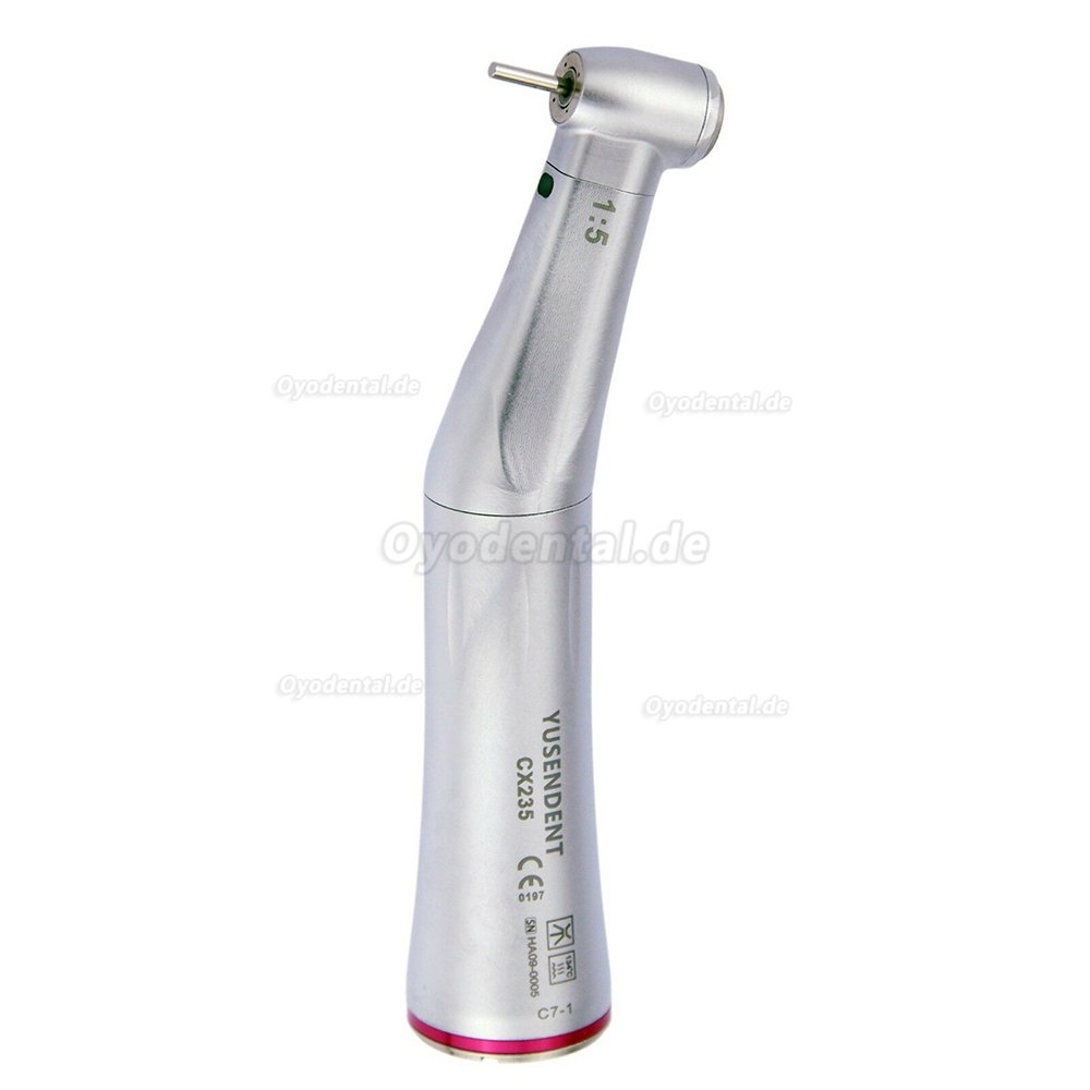 YUSENDENT COXO C PUMA INT + Dental Eingebauter Elektrischer LED-Mikromotor + 1:5 Glasfaser Rotes Winkelstück YUSENDENT COXO C PUMA INT + Dental Eingebauter Elektrischer LED-Mikromotor + 1:5 Glasfaser Rotes Winkelstück