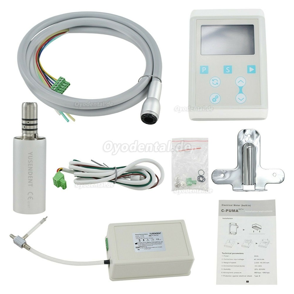YUSENDENT COXO C PUMA INT + Dental Eingebauter Elektrischer LED-Mikromotor + 1:5 Glasfaser Rotes Winkelstück YUSENDENT COXO C PUMA INT + Dental Eingebauter Elektrischer LED-Mikromotor + 1:5 Glasfaser Rotes Winkelstück