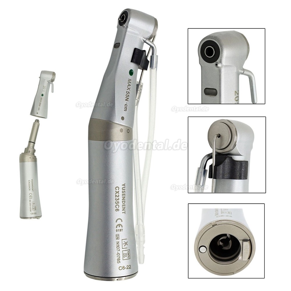 YUSENDENT COXO C-Sailor Pro Zahnimplantatsystem Bürstenloser Chirurgischer Motor mit 2Pcs 20:1 LED-Winkelstück