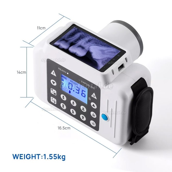 Tragbares Dentalröntgengerät mit intraoralem RVG-Röntgensensor-Kit