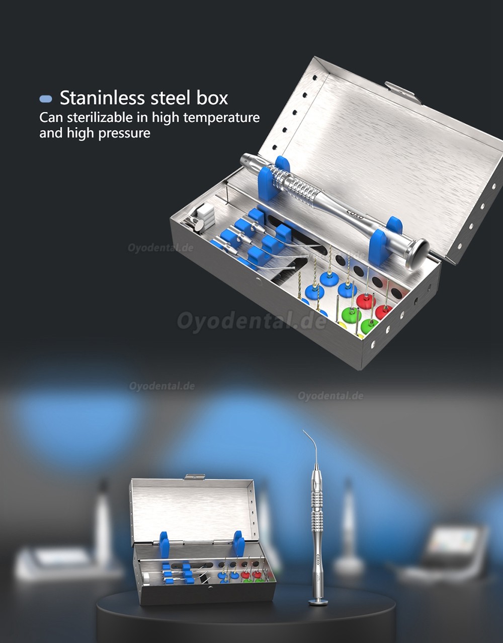 YUSENDENT COXO C-FR1 Zahnärztliche endodontische Behandlung Gebrochenes Instrument Tool-Kit zum Entfernen von Endo-Feilen