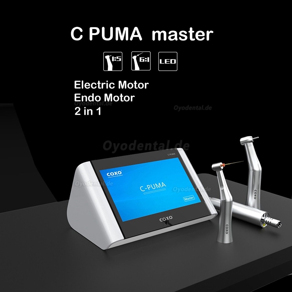 YUSENDENT COXO C PUMA Master Zahnärztlicher Elektrischer Endodontischer Motor mit 6:1- und 1:5-Winkelstück