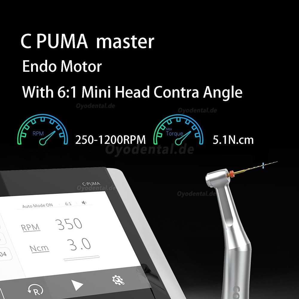 YUSENDENT COXO C PUMA Master Zahnärztlicher Elektrischer Endodontischer Motor mit 6:1- und 1:5-Winkelstück