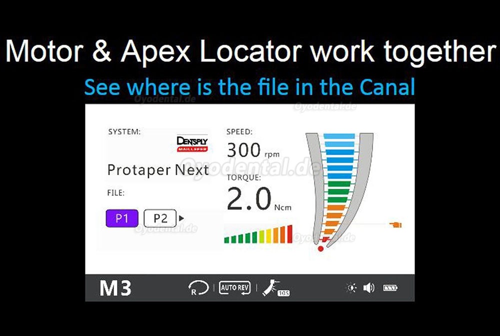 YUSENDENT COXO C Smart I Pro Endodontie-Mikromotor mit Apexlocator Berühren LCD Bildschirm