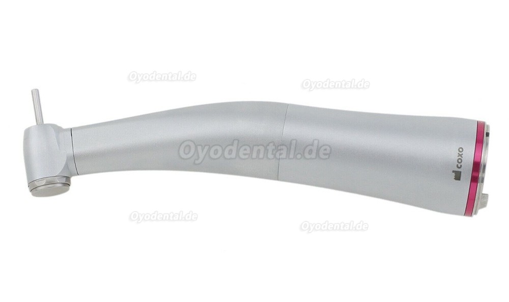 YUSENDNET COXO Dental 1:5 Mini Kopf Faseroptik Rote Winkelstück mit Licht und Spray CX235C7-4