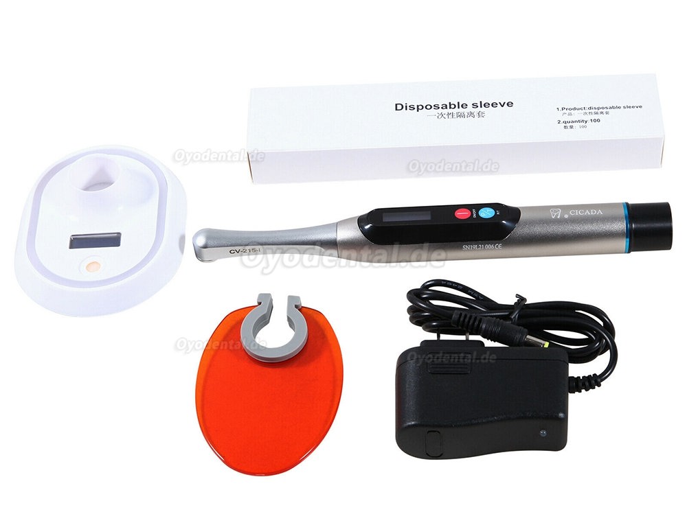 Zahnheilkunde 1 Sekunde LED Curing Light Lampe Cordless Deep Cure 2200MW Aktualisiert 2020