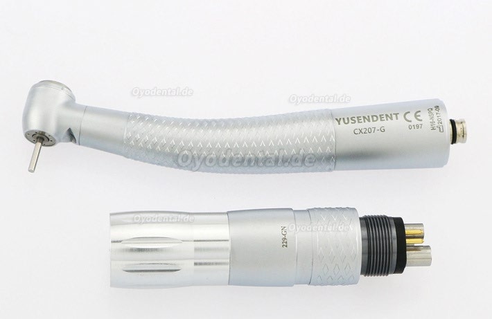 YUSENDENT® CX207-GN-PQ Glasfaser-Handstück NSK-kompatibel (Mit Koppler x1 + Ohne Koppler x2)