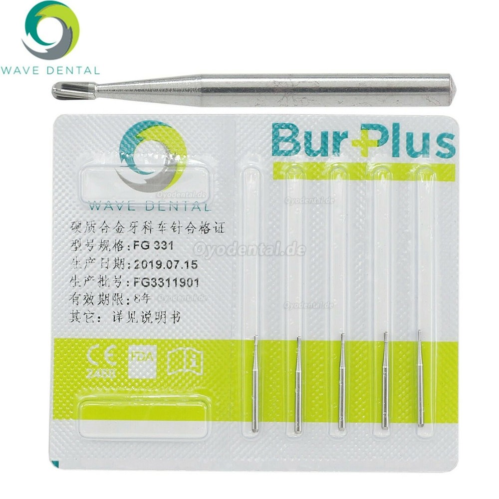 5 Packungen Wave Dental Wolframcarbid bohrer Crown Entfernung Midwest Pear FG 330 331 332