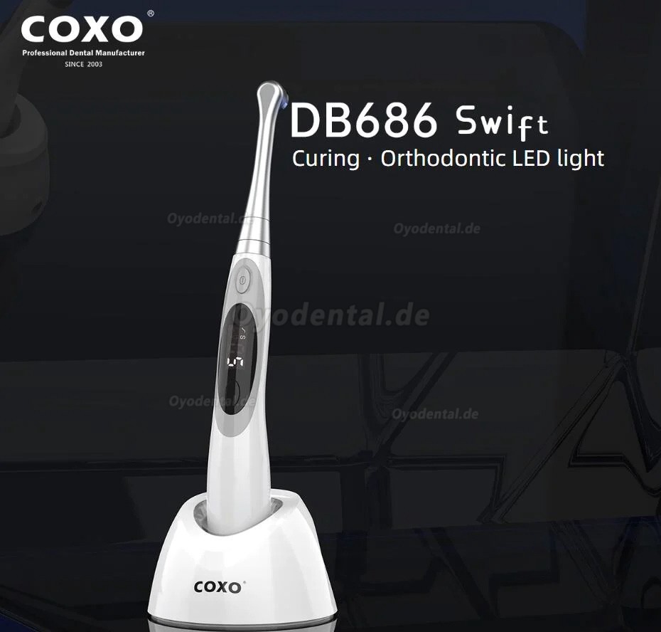 YUSENDENT COXO DB-686 Swift Dentale kieferorthopädische LED-Polymerisationslampe mit Karieserkennung