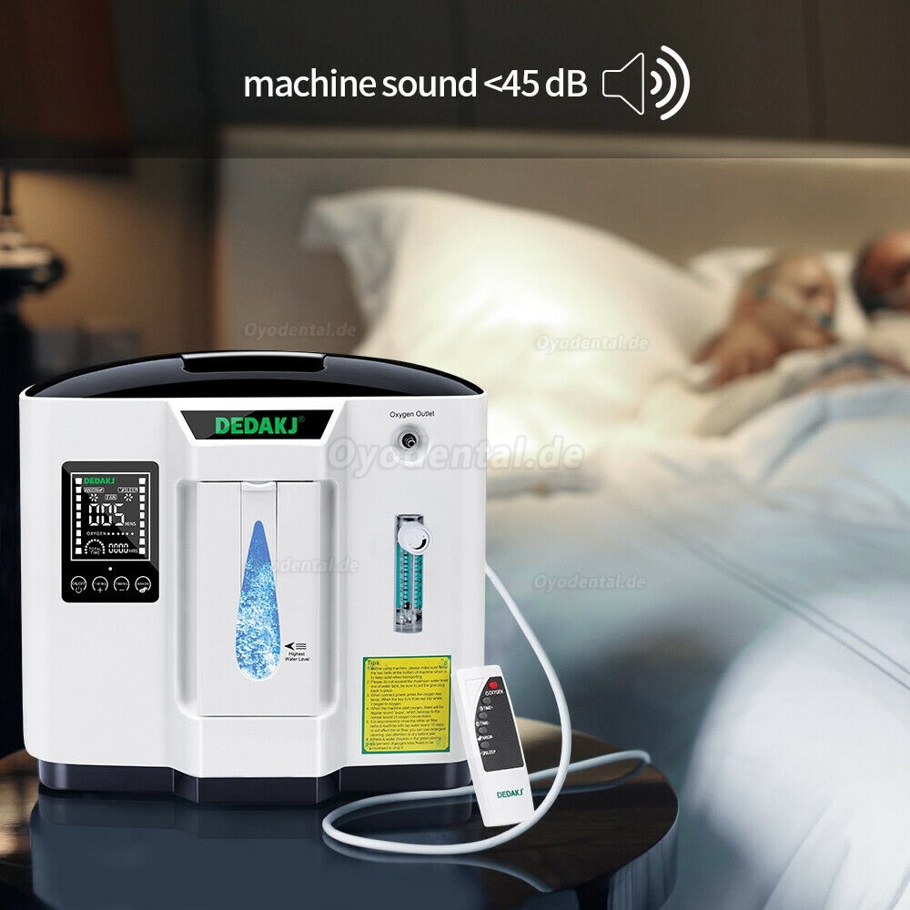 DEDA Portable Medical Home Use Oxygen Concentrator Generator Machine 1-6L/min 110V