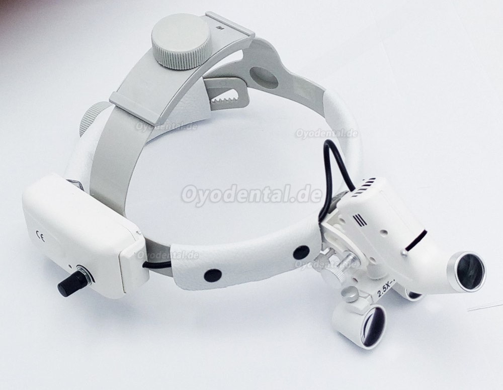 Dental Chirurgische medizinische 2.5X420mm Stirnband-Lupe mit LED-Scheinwerfer DY-105 Dental Chirurgische medizinische 2.5X420mm Stirnband-Lupe mit LED-Scheinwerfer DY-105