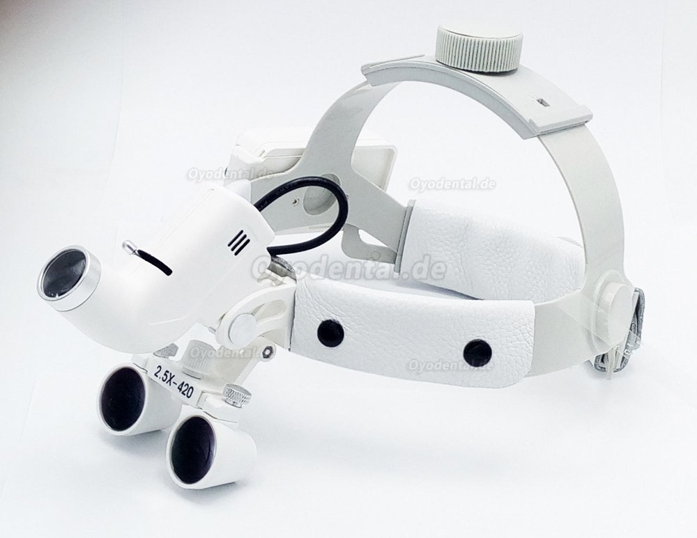 Dental Chirurgische medizinische 2.5X420mm Stirnband-Lupe mit LED-Scheinwerfer DY-105 Dental Chirurgische medizinische 2.5X420mm Stirnband-Lupe mit LED-Scheinwerfer DY-105