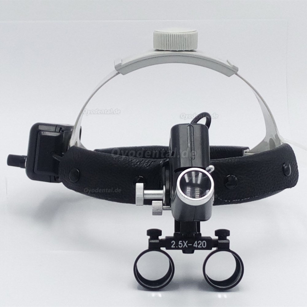 Dental Chirurgische medizinische 2.5X420mm Stirnband-Lupe mit LED-Scheinwerfer DY-105 Dental Chirurgische medizinische 2.5X420mm Stirnband-Lupe mit LED-Scheinwerfer DY-105