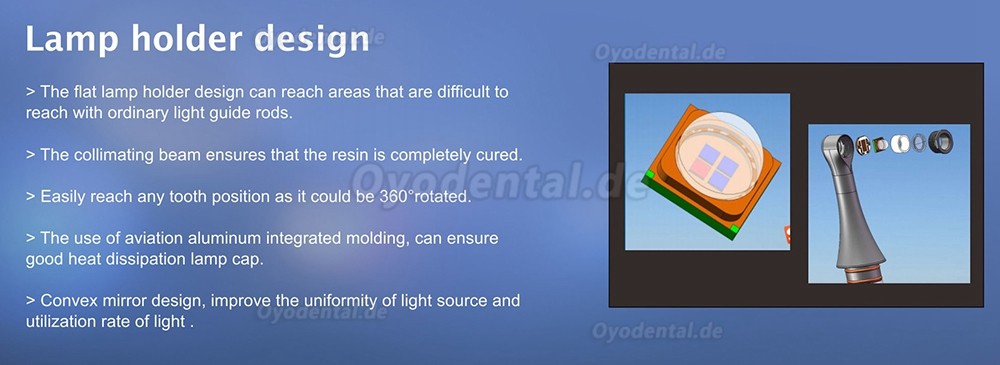 Denjoy iCure DY400-7 Dental LED 1S Curing Light with Orthodontic Bleaching Disinfection Function