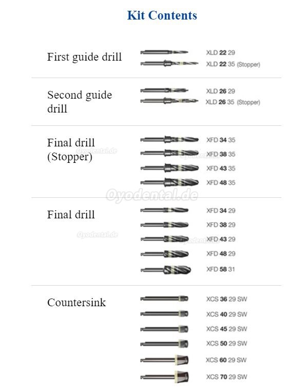 Dentium Dentalchirurgischer Werkzeugsatz UXIF SuperLine Implantatchirurgie-Instrumentensatz