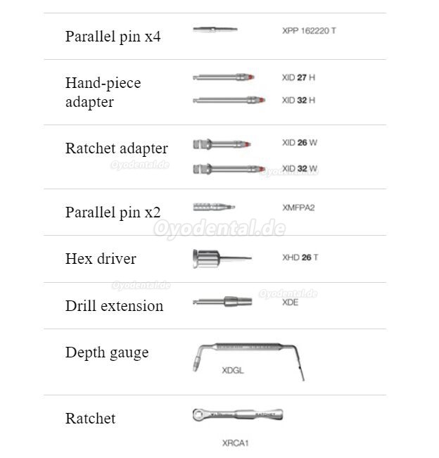 Dentium Dentalchirurgischer Werkzeugsatz UXIF SuperLine Implantatchirurgie-Instrumentensatz