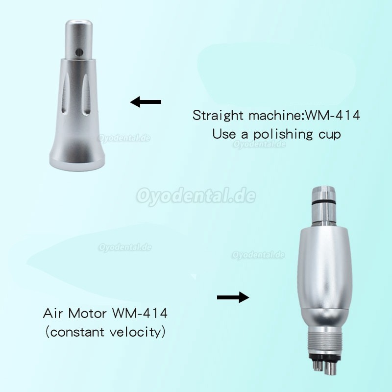 Dentalhygiene Prophy-Handstück 4:1 Luftmotor 4 Löcher 3 Nasenkegel Kit E-Type WM-414