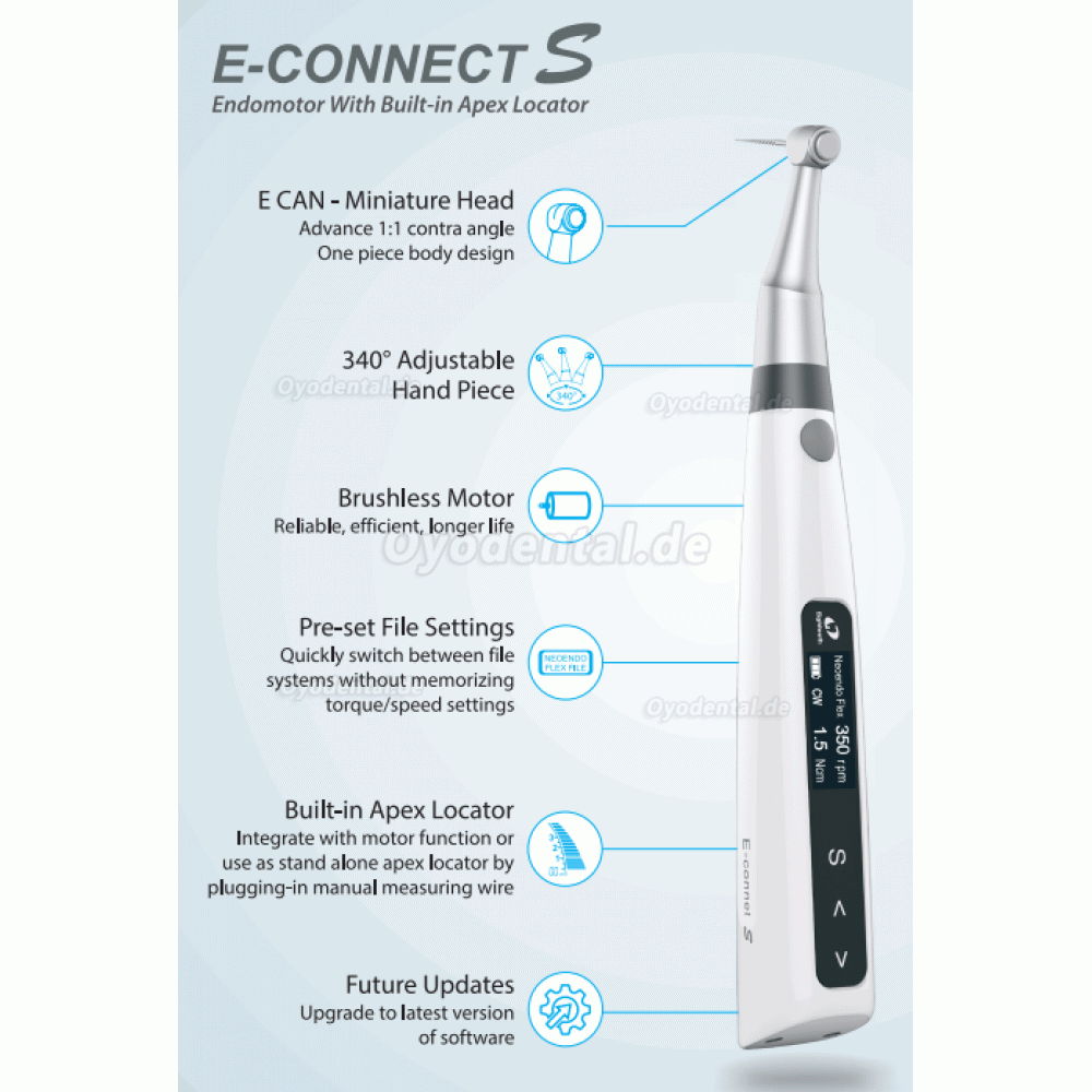 Eighteeth E-Connect S Endodontischer Motor mit Eingebautem Apex-Lokalisator