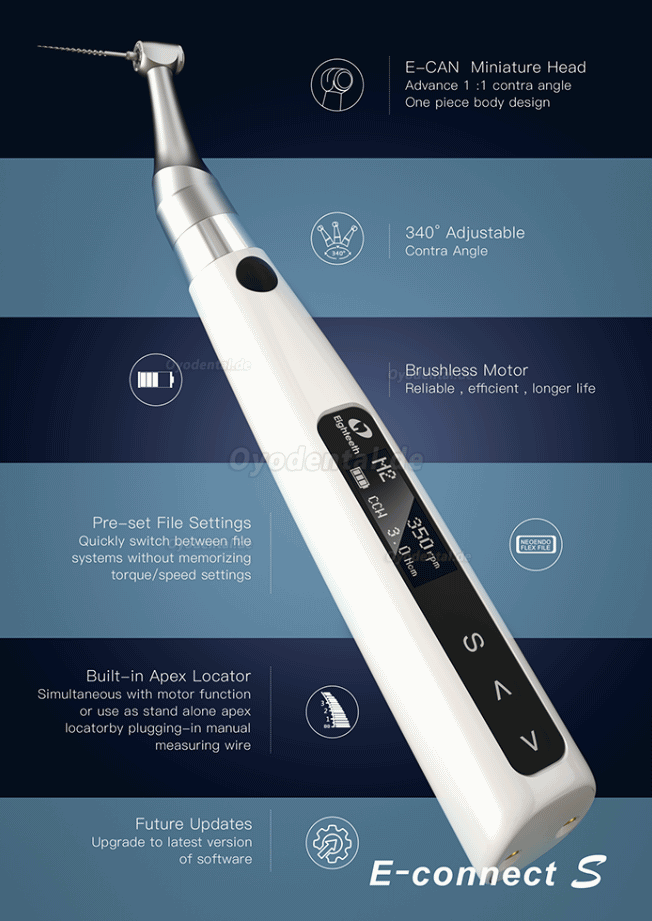 Eighteeth E-Connect S Endodontischer Motor mit Eingebautem Apex-Lokalisator