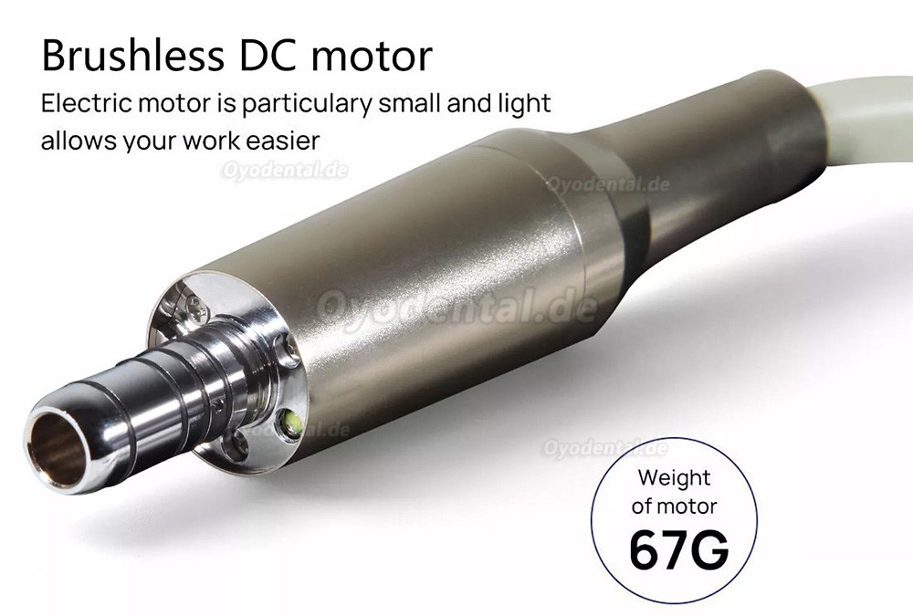 Bürstenloser Elektrischer Dentalmotor kompatibel mit 1:5 / 1:1 / 16:1 Winkelstück mit Wasserversorgung aus Flasche