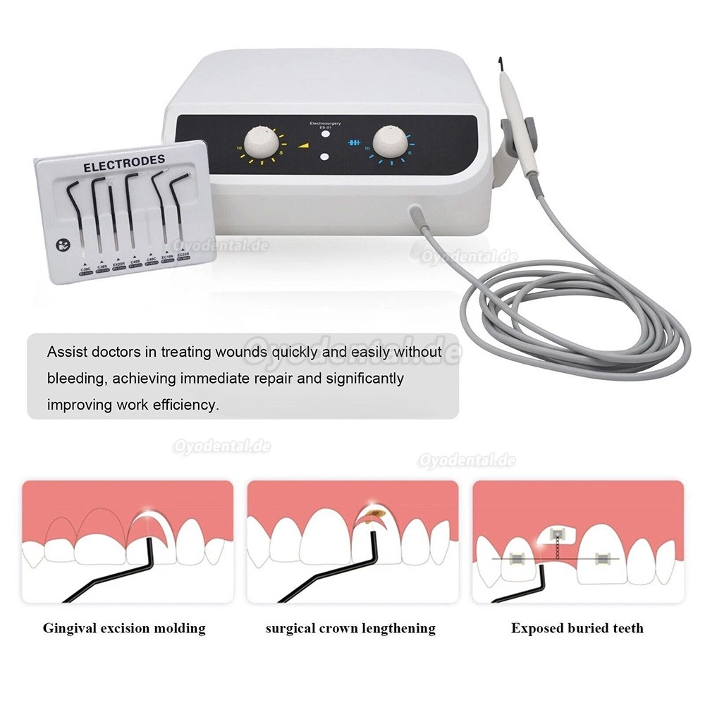 ES-01 Dental Elektrochirurgiegerät Elektrotom Chirurgiegerät Zahnarzt mit 7 Elektroden