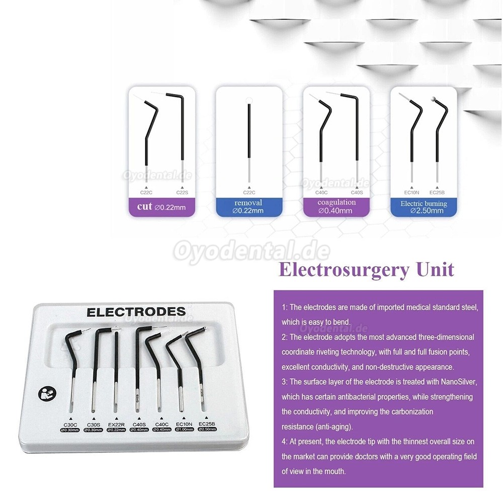 ES-01 Dental Elektrochirurgiegerät Elektrotom Chirurgiegerät Zahnarzt mit 7 Elektroden
