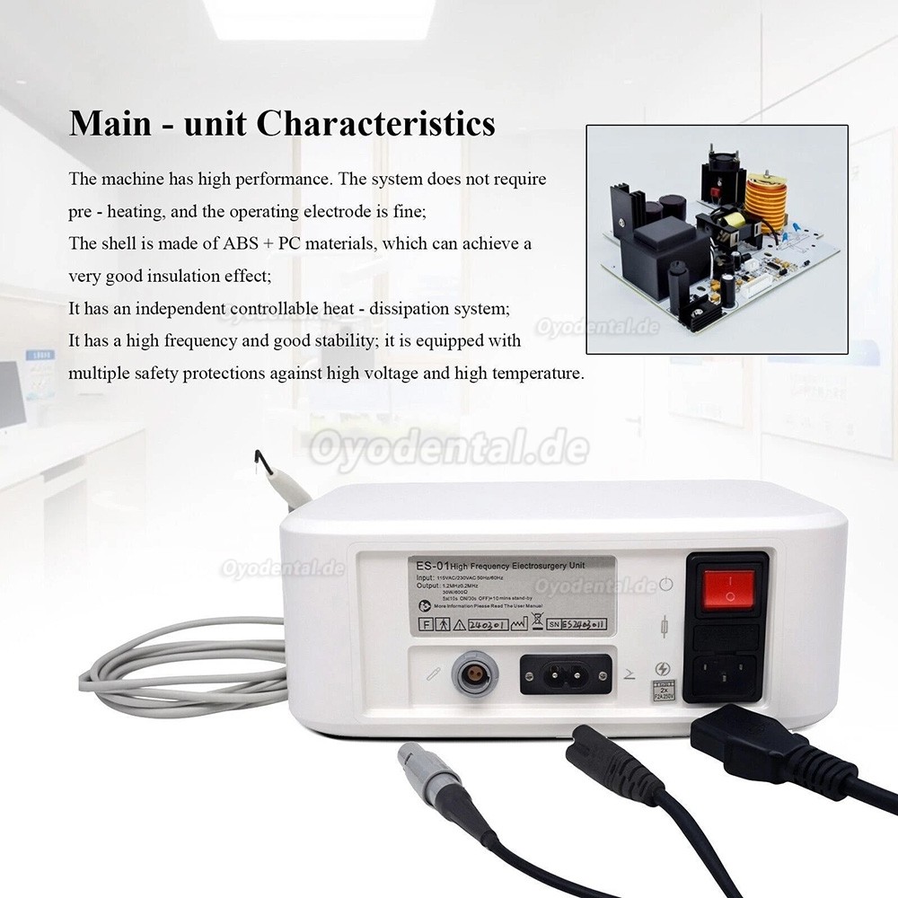 ES-01 Dental Elektrochirurgiegerät Elektrotom Chirurgiegerät Zahnarzt mit 7 Elektroden