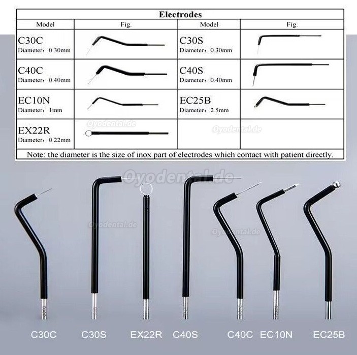 7 Teile/satz Ersatz Elektrochirurgie Tipps für Elektrochirurgiegerät für Zahnchirurgie ES-01
