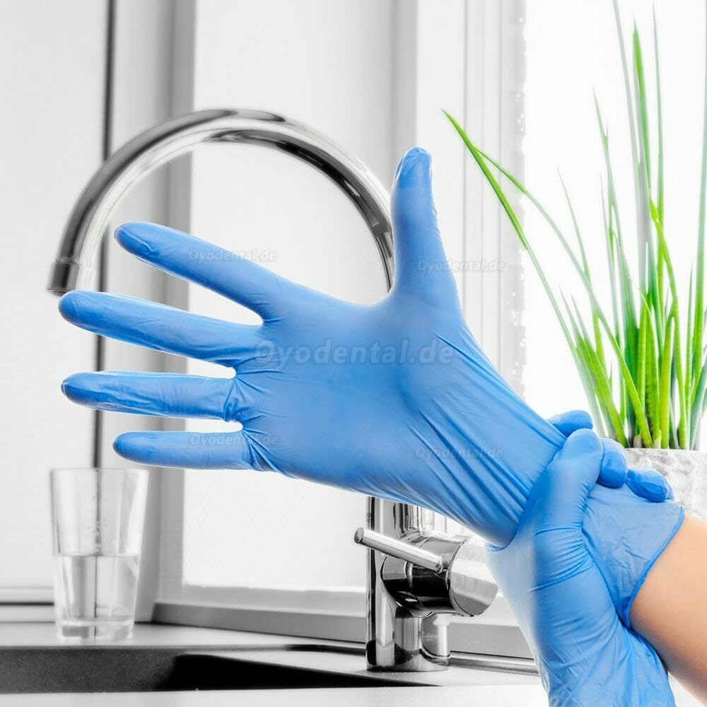 100Pcs/Box Disposable Nitrile Gloves Waterproof Exam Gloves Ambidextrous For Medical House Gloves Nitrile guantes nitrilo