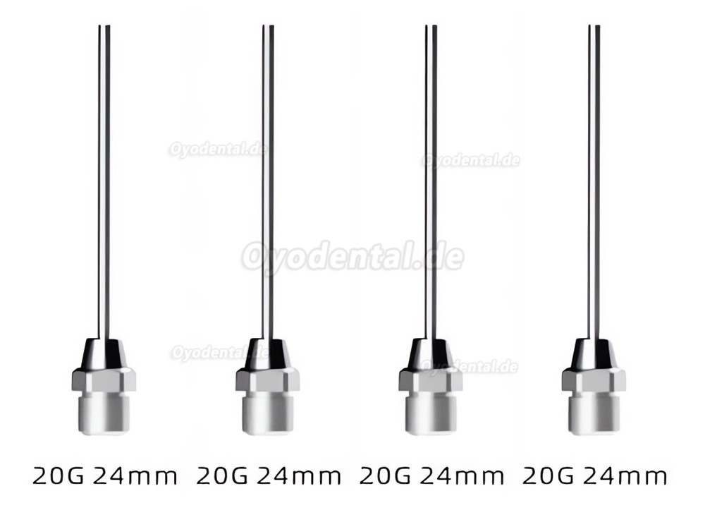 4-teiliges Guttapercha Injektionsnadeln Set kompatibel mit Woodpecker Fi-G Obturation System