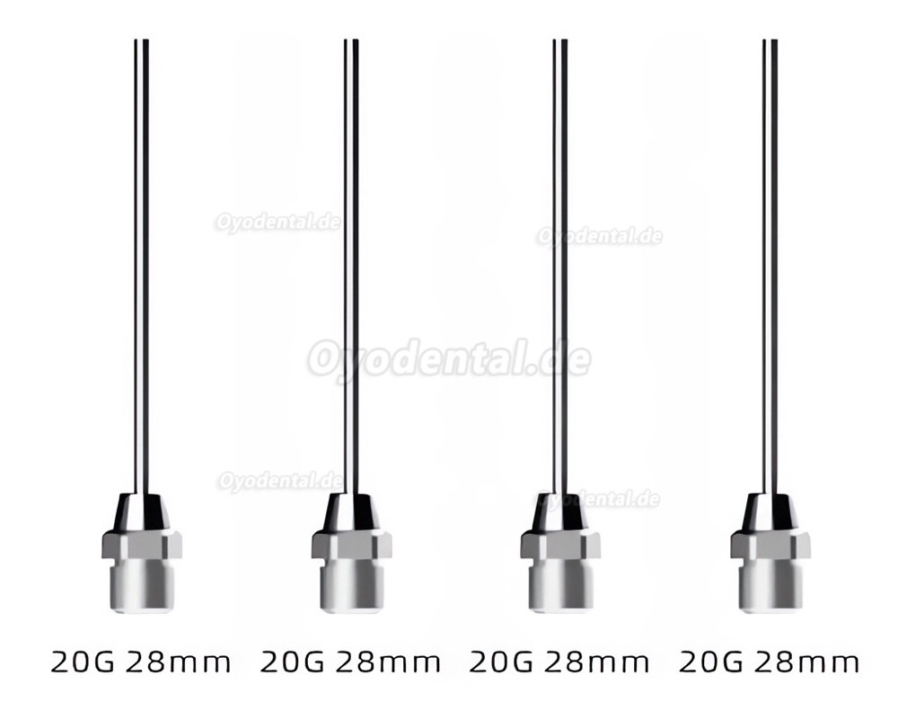 4-teiliges Guttapercha Injektionsnadeln Set kompatibel mit Woodpecker Fi-G Obturation System
