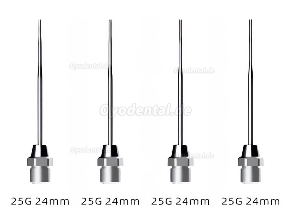 4-teiliges Guttapercha Injektionsnadeln Set kompatibel mit Woodpecker Fi-G Obturation System