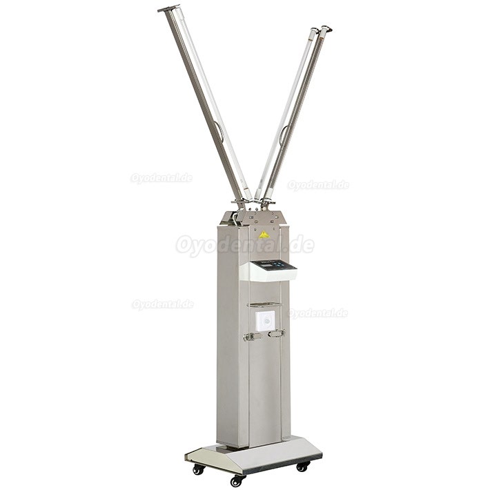 FY 120W-220W Portable UV+Ozone Disinfection Lamp Stainless Steel Trolley With Infrared Sensor