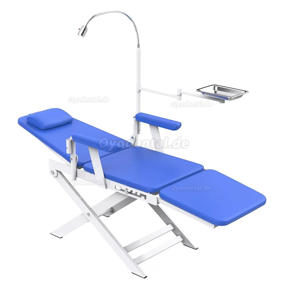 Tragbare Klappbare Zahnarztstuhleinheit mit LED-Licht und Tablett
