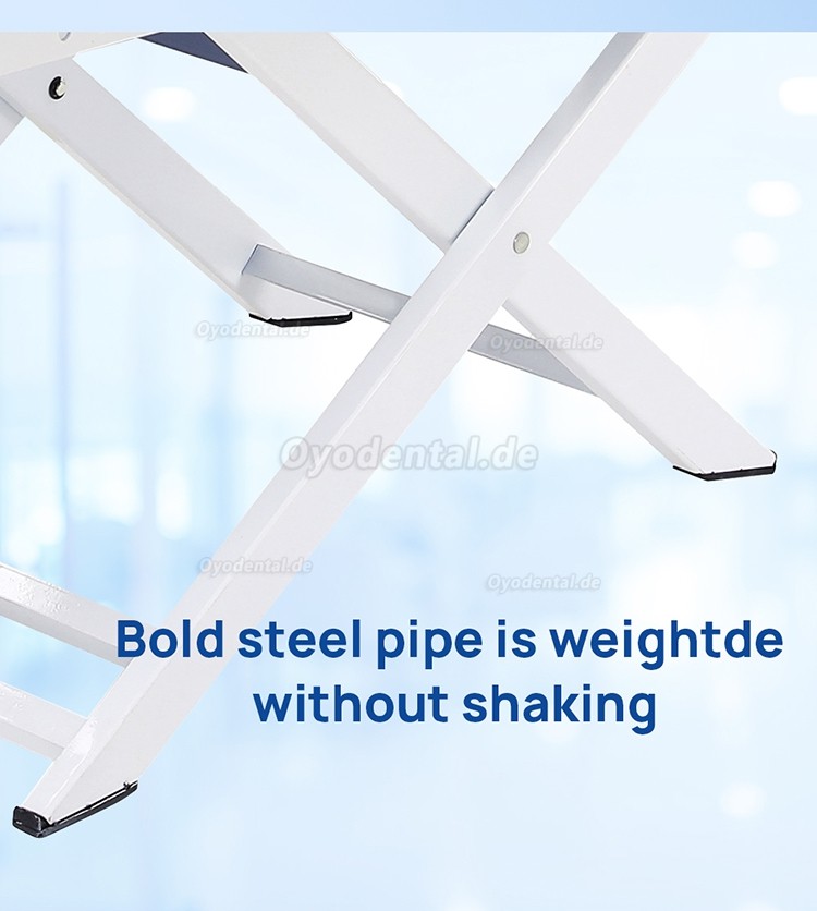 Tragbare Klappbare Zahnarztstuhleinheit mit LED-Licht und Tablett