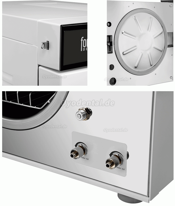 Fomos Foster Plus 17L/22L Dental Autoklav Dampfsterilisator Klasse B mit Drucker