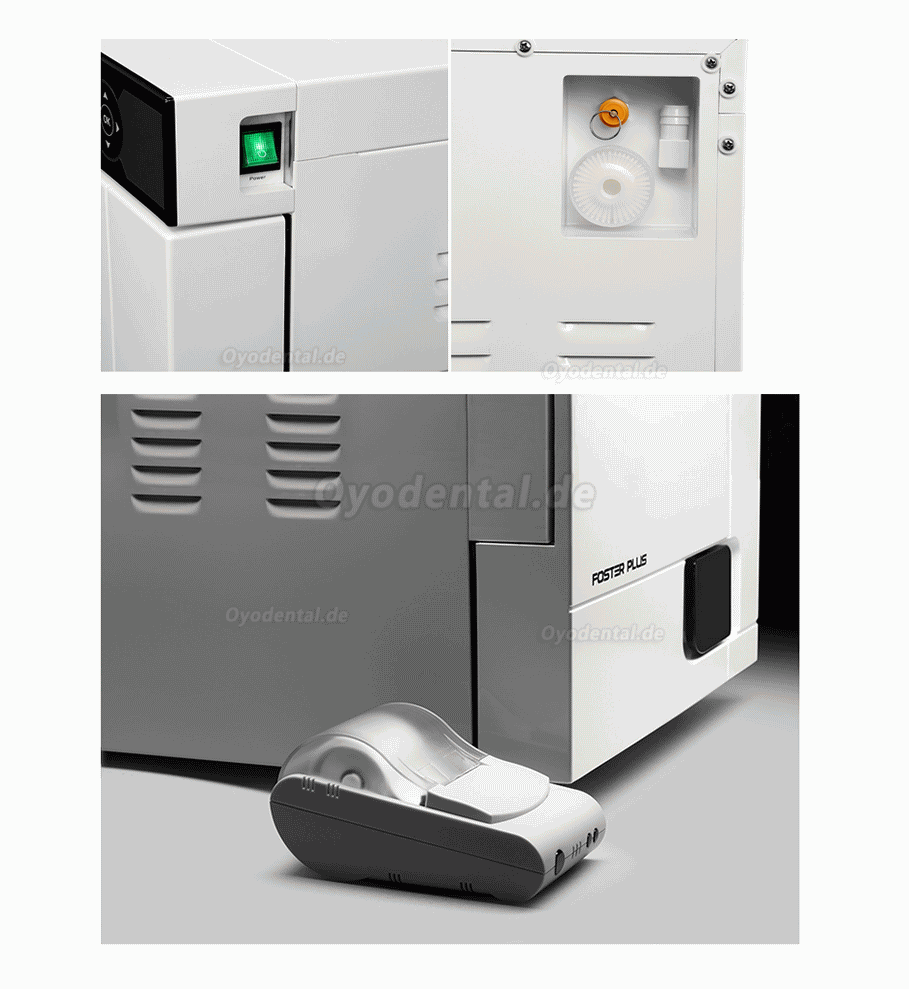 Fomos Foster Plus 17L/22L Dental Autoklav Dampfsterilisator Klasse B mit Drucker