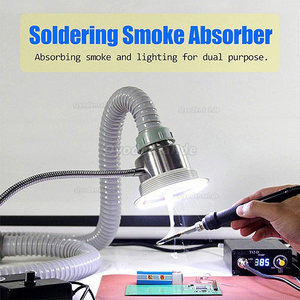 Fume Extractor Solder Smoke Absorber Welding Fume Extractor 30W with 5 Pcs Activated Carbon Filters
